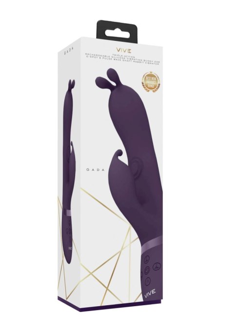 VIVE Gada - Vibrating Bunny Ear G-Spot - Wibrator króliczek z opcją pulsacji