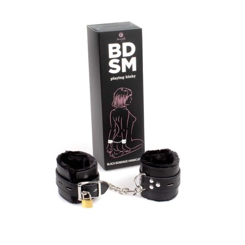 Black Bondage Handcuffs BDSM