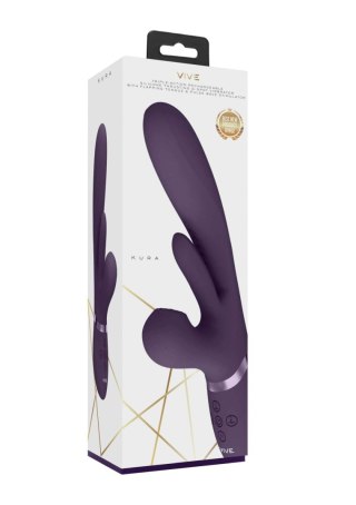 Kura - Thrusting G-Spot with Flapping Tongue and Pulse Wave Stimulator - wibrator punktu G