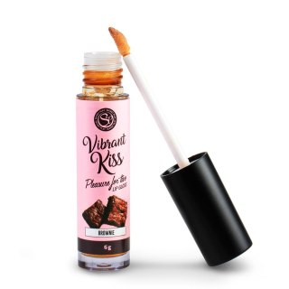 LIP GLOSS VIBRANT KISS BROWNIE - Żel stymulujący dla par