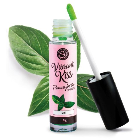 LIP GLOSS VIBRANT KISS MINT - Żel stymulujący dla par