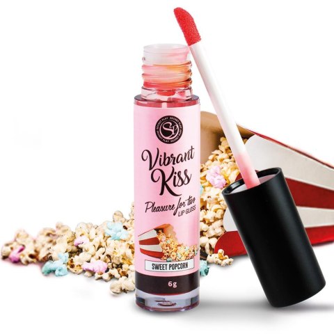 LIP GLOSS VIBRANT KISS SWEET POPCORN - Żel stymulujący dla par