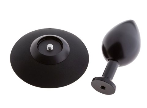 MALESATION Alu-Plug with suction cup medium, black