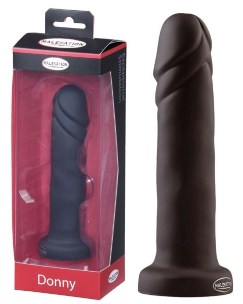 MALESATION Donny Dildo black - Czarne realistyczne dildo