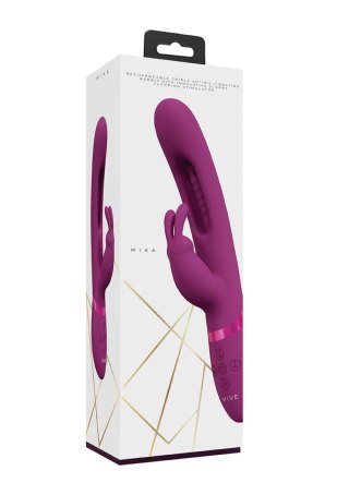 VIVE Mika - Triple Rabbit with G-Spot Flapping - Pink - Wibrator króliczek