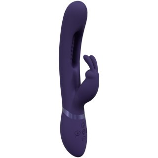 Mika - Triple Rabbit with G-Spot Flapping - Purple - Wibrator króliczek