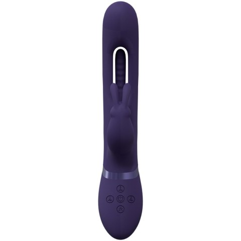 VIVE Mika - Triple Rabbit with G-Spot Flapping - Purple - Wibrator króliczek