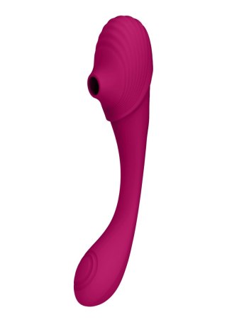 Mirai - Double Ended Pulse Wave & Air Wave Bendable Vibrator - bezdotykowy masażer łechtaczki