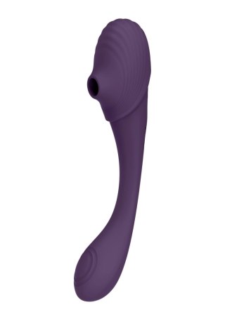 Mirai - Double Ended Pulse Wave & Air Wave Bendable Vibrator - bezdotykowy masażer łechtaczki