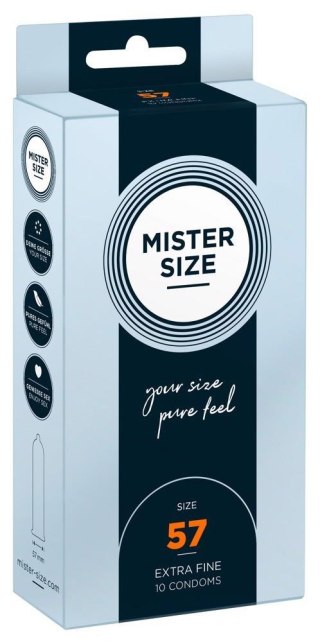 Mister Size 57mm pack of 10 - prezerwatywy