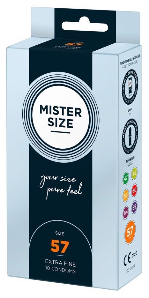 Mister Size 57mm pack of 10 - prezerwatywy