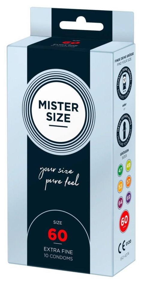 Mister Size 60mm pack of 10 - prezerwatywy