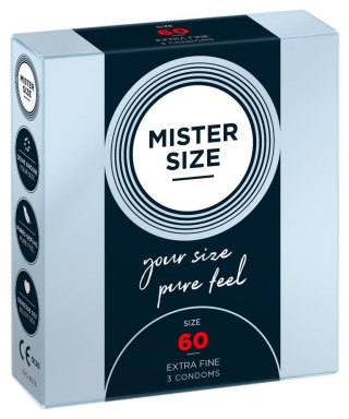 Mister Size 60mm pack of 3 - prezerwatywy