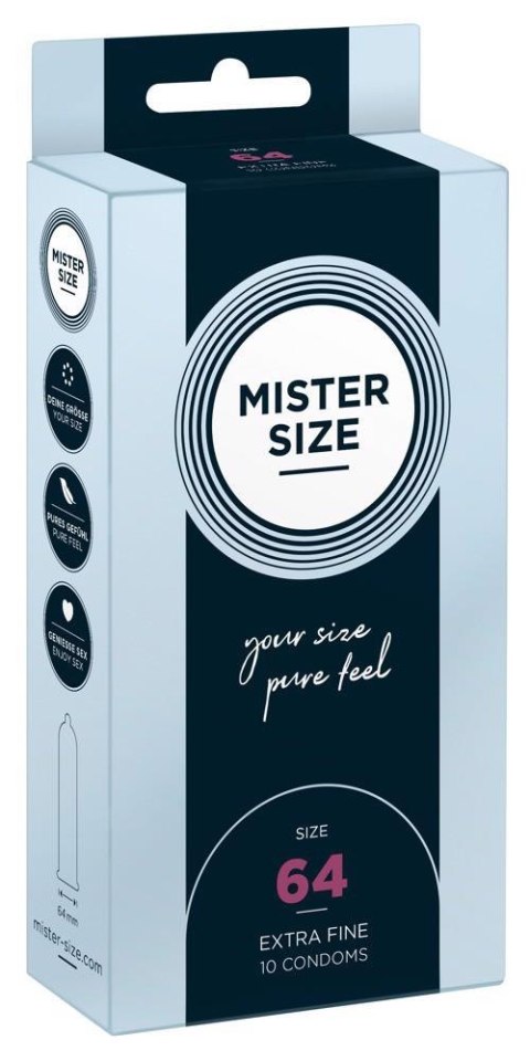 Mister Size 64mm pack of 10 - prezerwatywy