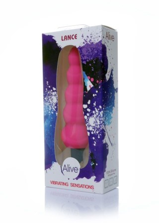 Plug/vibr-Wibrator - Lance.Plug.Vibrator.Medical Silc.Pink - Wibrujący korek analny