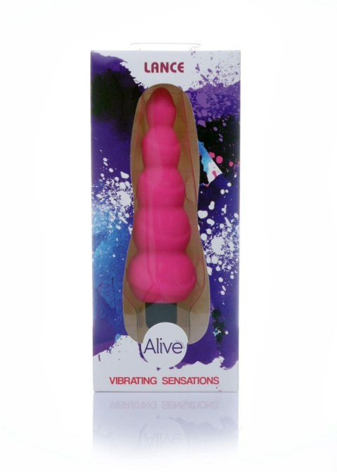 Plug/vibr-Wibrator - Lance.Plug.Vibrator.Medical Silc.Pink - Wibrujący korek analny