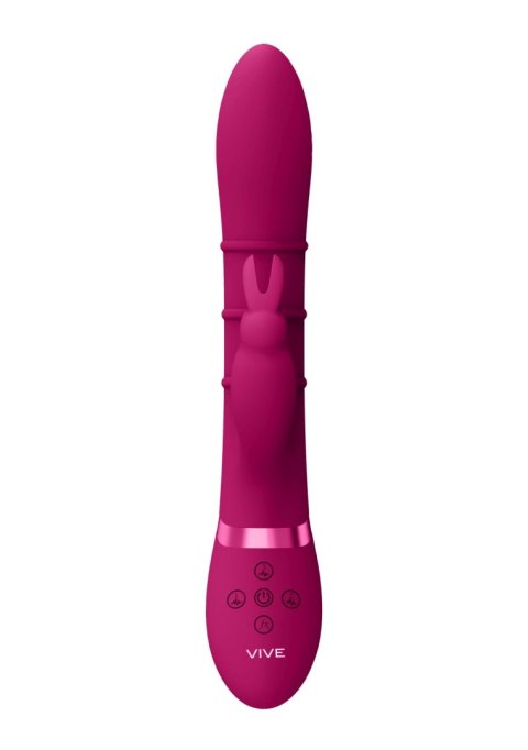 Stimulating Rings, Vibrating G-Spot Rabbit - Pink - Wibrator króliczek