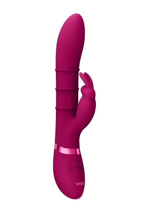 Stimulating Rings, Vibrating G-Spot Rabbit - Pink - Wibrator króliczek