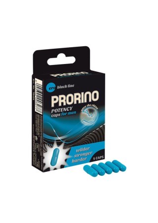 PRORINO Men- 5pcs black line Potency Caps - Kapsułki wzmacniające erekcję