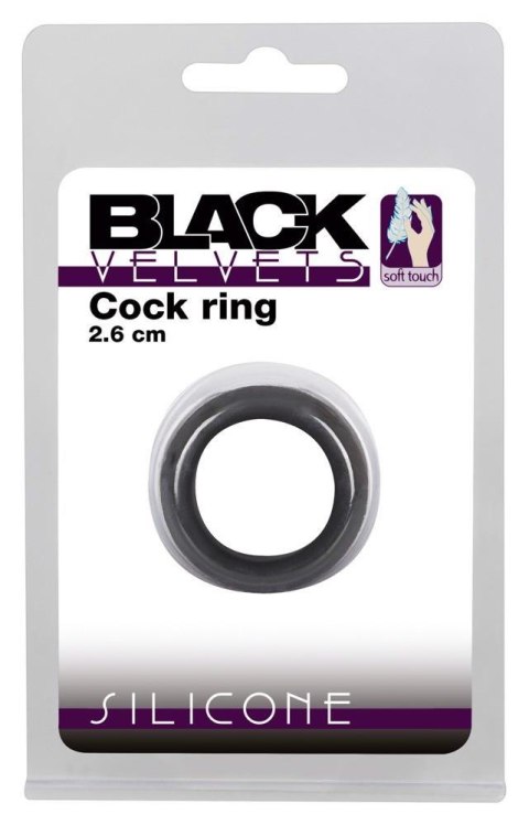 Black Velvets Cock Ring 2.6 cm - pierścień erekcyjny