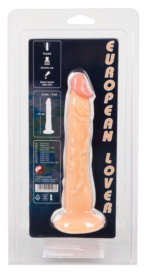 European Lover Small - Realistyczne dildo na przyssawce