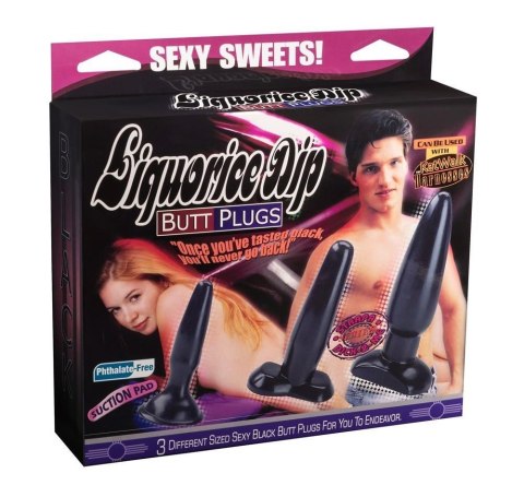 Set Liquorice Dip Butt Plugs