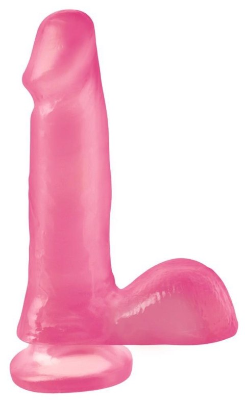 BRW 6" Dong Suction Cup Pink - Różowe dildo na przyssawce