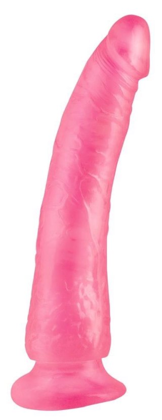 BRW Slim Seven Pink - Różowe dildo na przyssawce