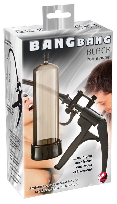 Bang Bang Black Scissors Grip - Pompka do powiększania penisa