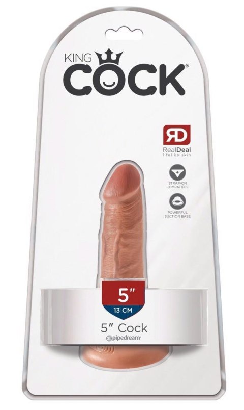 King Cock 5" Cock Tan - Realistyczne dildo cyberskóra