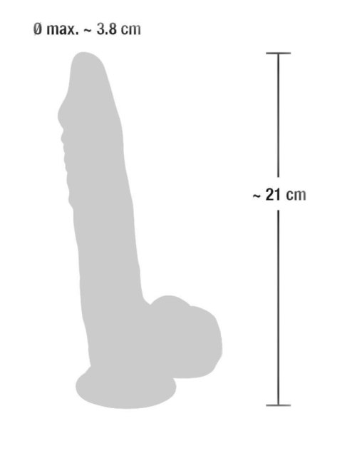 Medical Silicone Dildo 21 cm - Realistyczne dildo na przyssawce