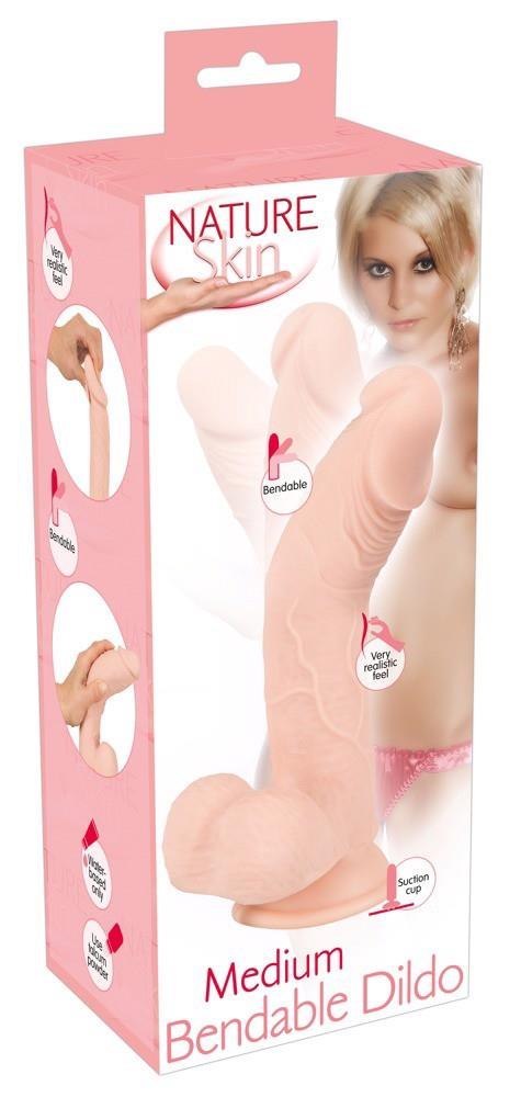 Nature Skin Medium Dildo 24cm - Realistyczne dildo na przyssawce