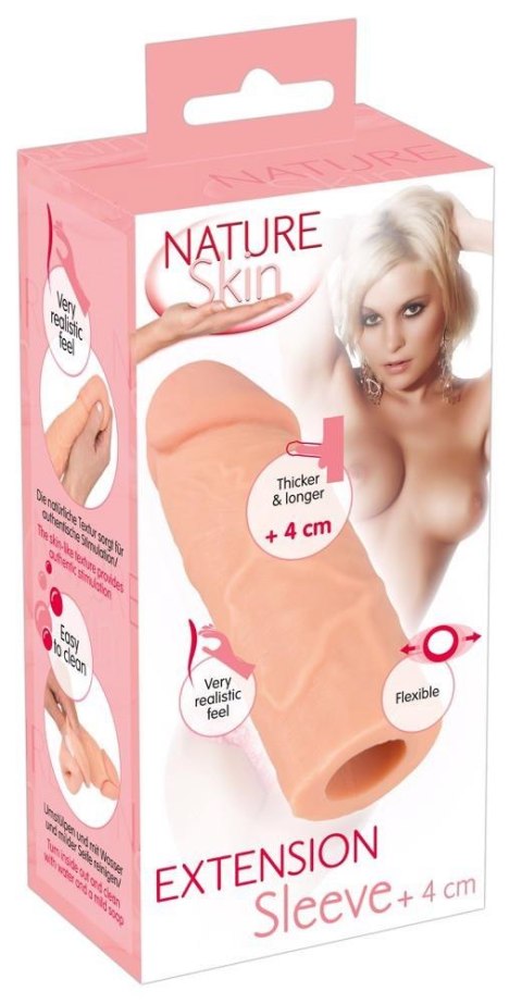 Nature SkinExtensionSleeve+4cm - Nakładka na penisa