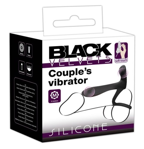 Black Velvets Couples Vibrator - Wibrujący pierścień erekcyjny