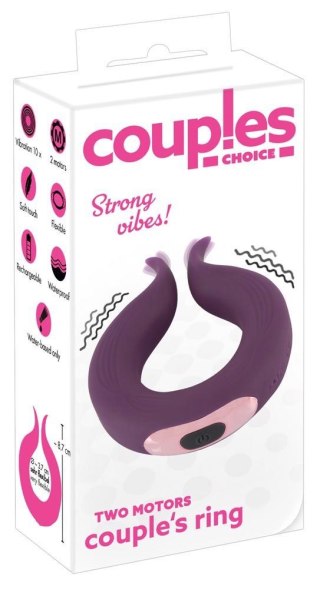 Couples Choice Two motors coup - Wibrujący pierścień erekcyjny