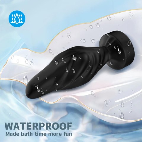 Limonster black, 9 vibration functions - Wibrujący korek analny