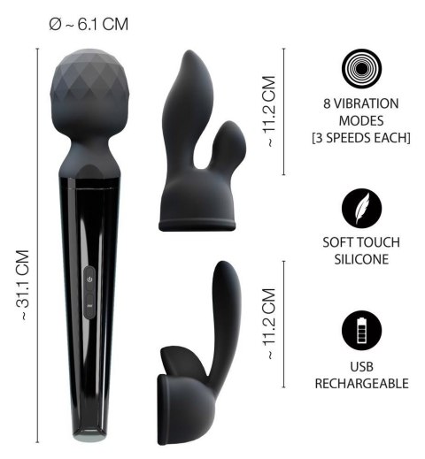 Massage Wand & 2 Attachments - masażer do ciała