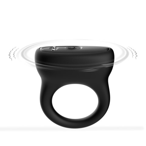 Oring Black, 9 vibration functions - Wibrujący pierścień erekcyjny