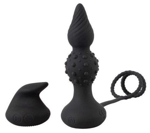 Rebel RC butt plug with cock&b - Wibrujący korek analny