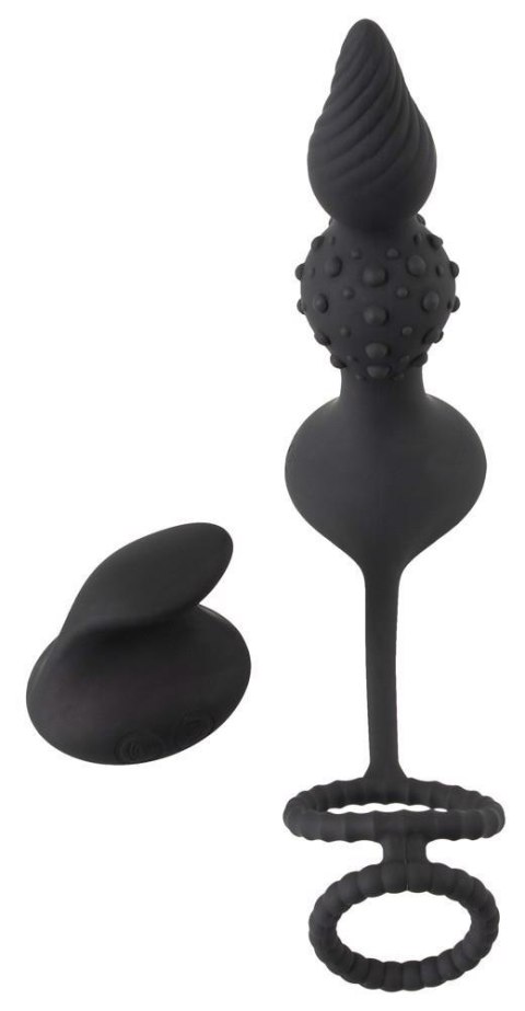 Rebel RC butt plug with cock&b - Wibrujący korek analny