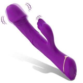 Rubberco Purple, 2* 9 vibration functions - Wibrator króliczek