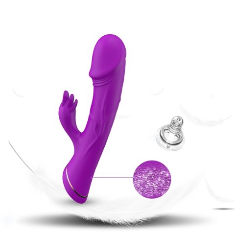 Rubberco Purple, 2* 9 vibration functions - Wibrator króliczek