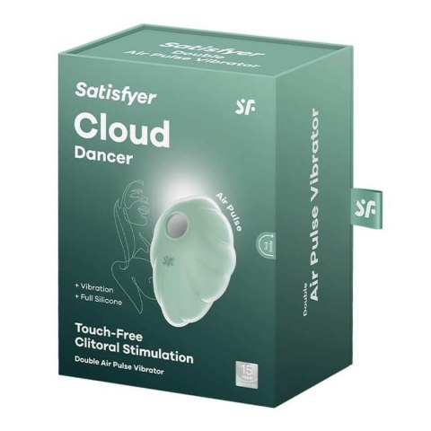 Satisfyer Cloud Dancer mint - bezdotykowy masażer łechtaczki