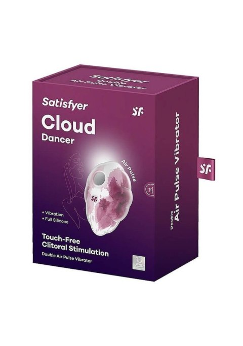 Satisfyer Cloud Dancer red_print - bezdotykowy masażer łechtaczki