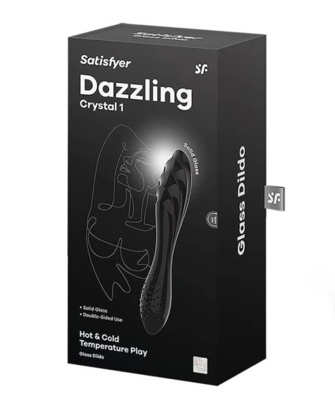 Satisfyer Dazzling Crystal 1 (black) - Szklane dildo