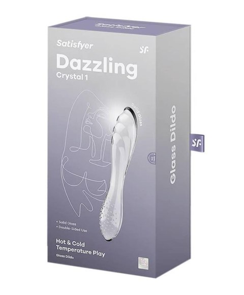 Satisfyer Dazzling Crystal 1 (transparent) - Szklane dildo