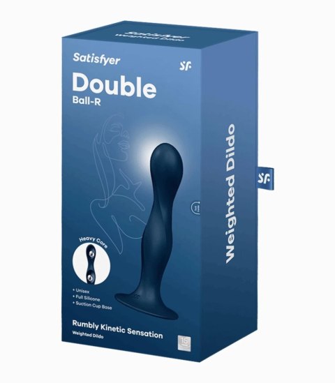 Satisfyer Double Ball-R (dark blue) - dildo analne