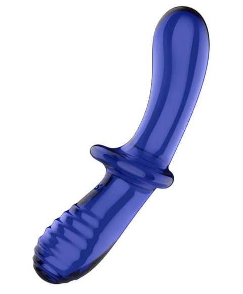 Satisfyer Double Crystal (light blue) - Szklane dildo