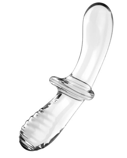 Satisfyer Double Crystal (transparent) - Szklane dildo