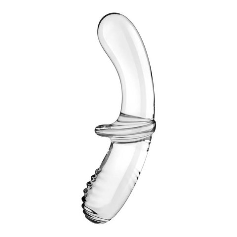 Satisfyer Double Crystal (transparent) - Szklane dildo